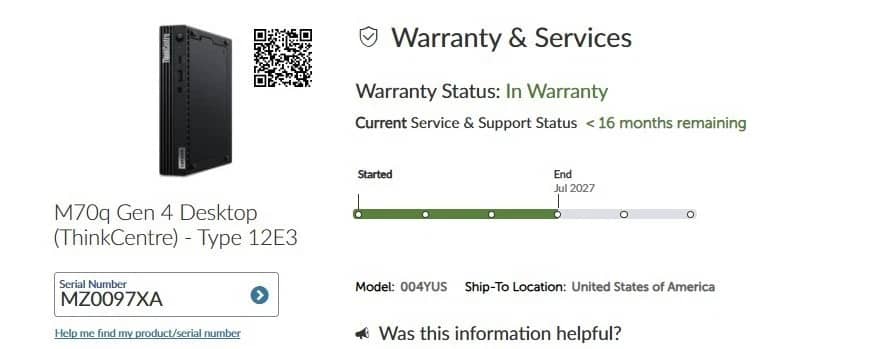 Lenovo ThinkCentre M70q Gen 4 Computers 256GB 8GB Refurbished - Excellent
