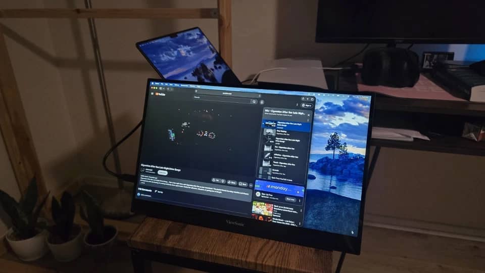 ViewSonic TD1655 Monitors New Black