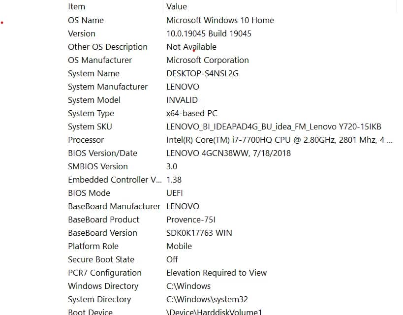 Lenovo IdeaPad Y720 Computers 1TB 16GB Used - Good