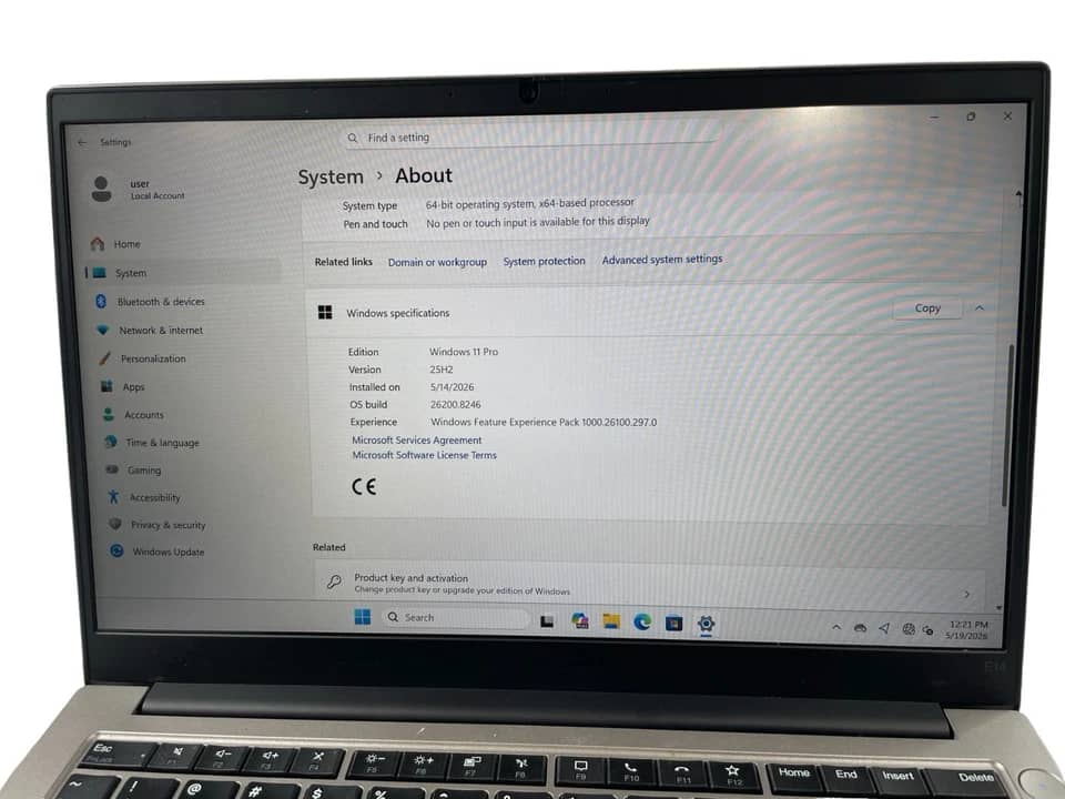 Lenovo ThinkPad E14 Gen 4 Computers 256GB 16GB Used - Good