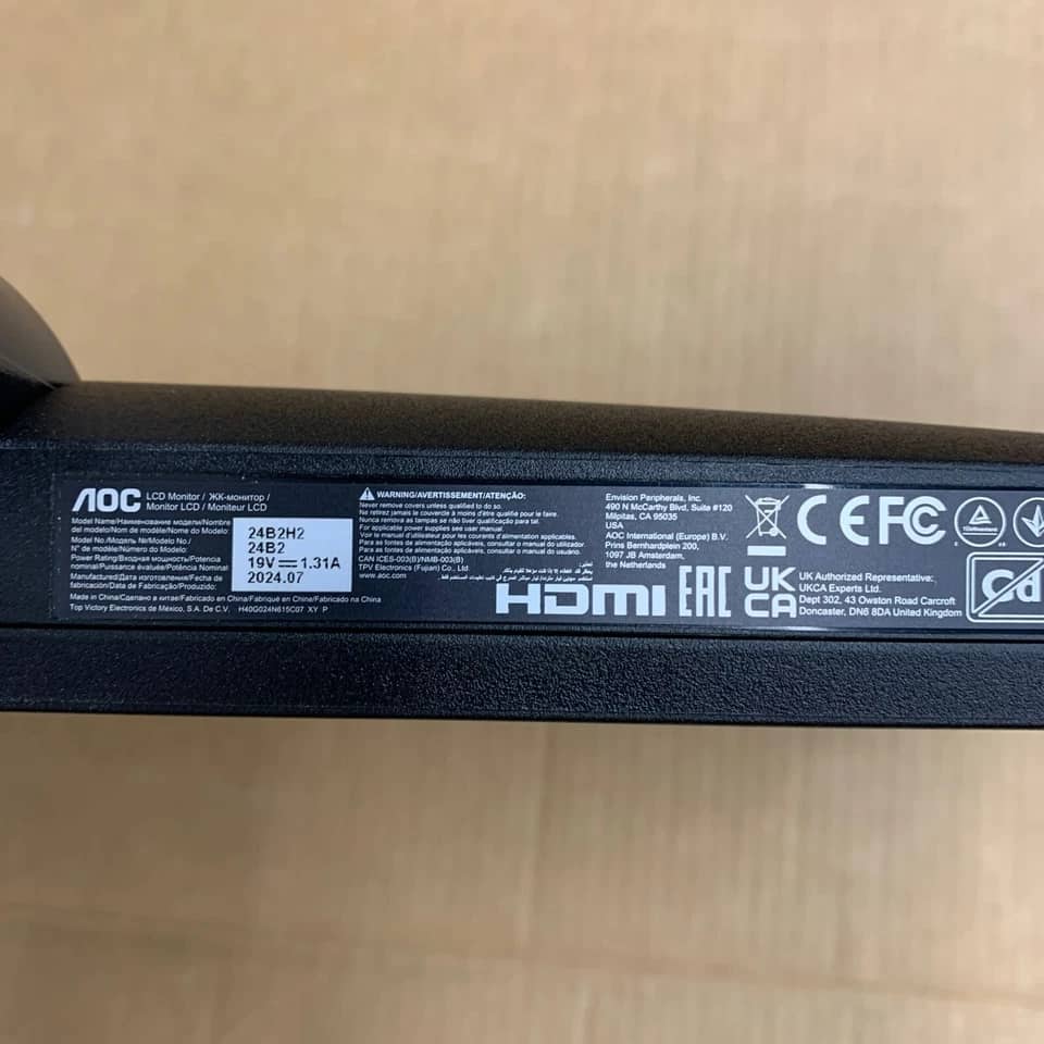 AOC 24B2H2 Monitors Black New