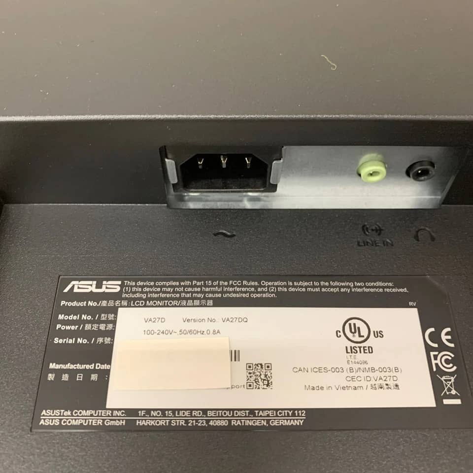 ASUS VA27DQ Monitors New