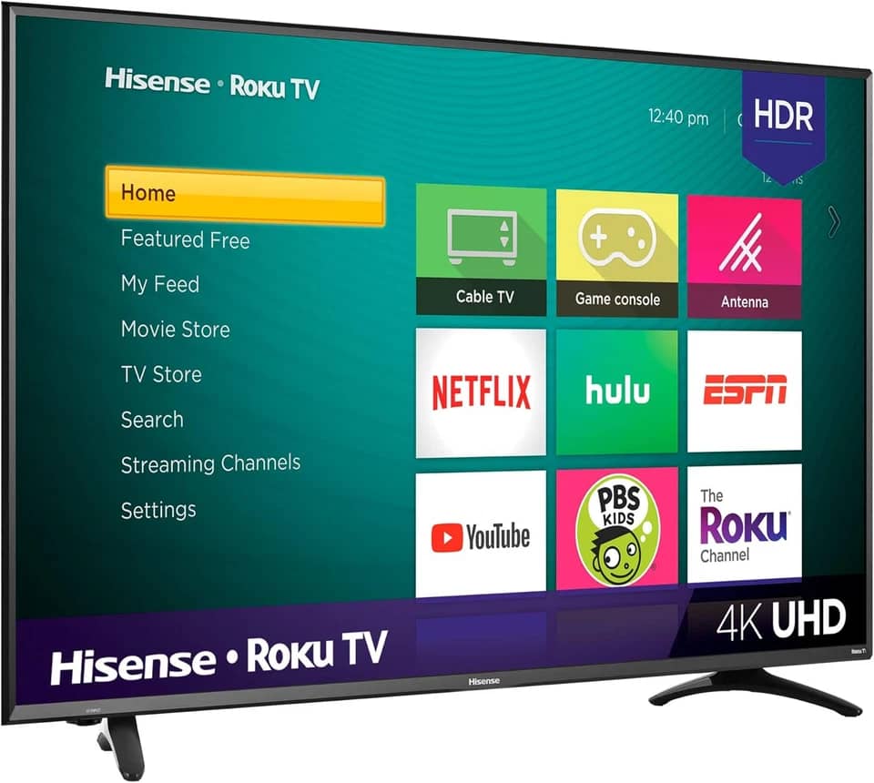 Hisense 50R7E TVs Black New