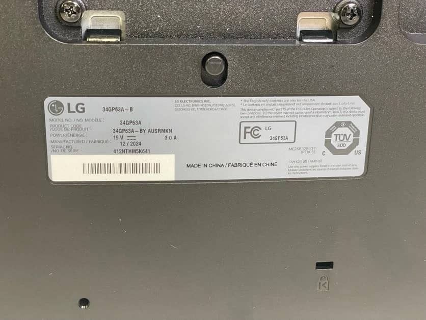 LG 34GP63A Monitors Black New