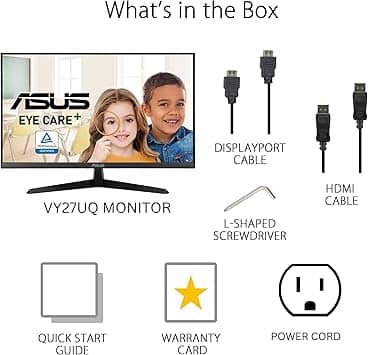 ASUS VY27UQ Monitors For parts or not working