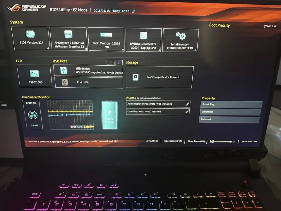 ASUS ROG Strix G17 Computers 128GB New