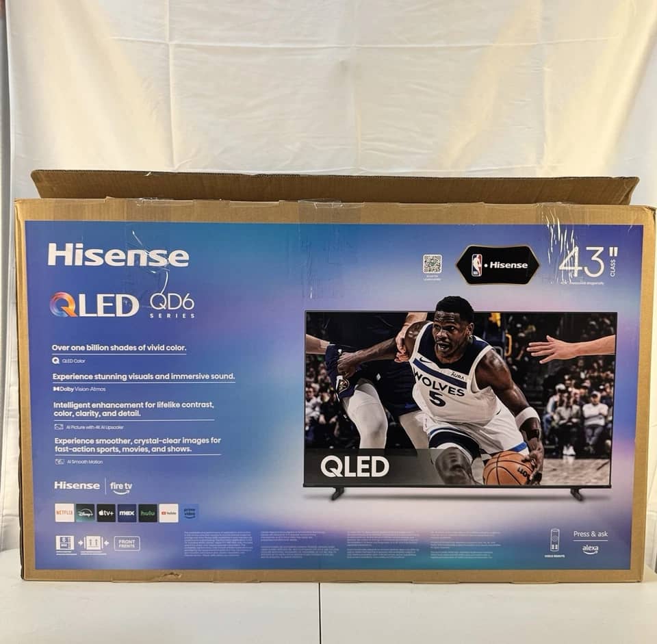 Hisense QD6 TVs Black New