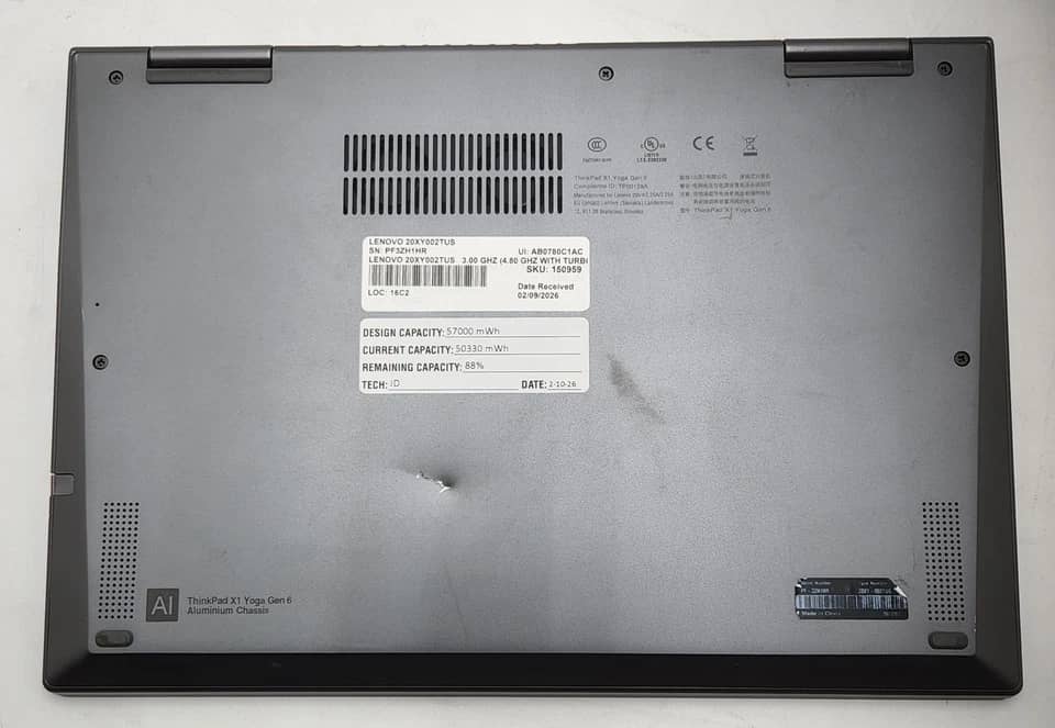 Lenovo 20XY002TUS Computers 512GB 16GB Used - Good