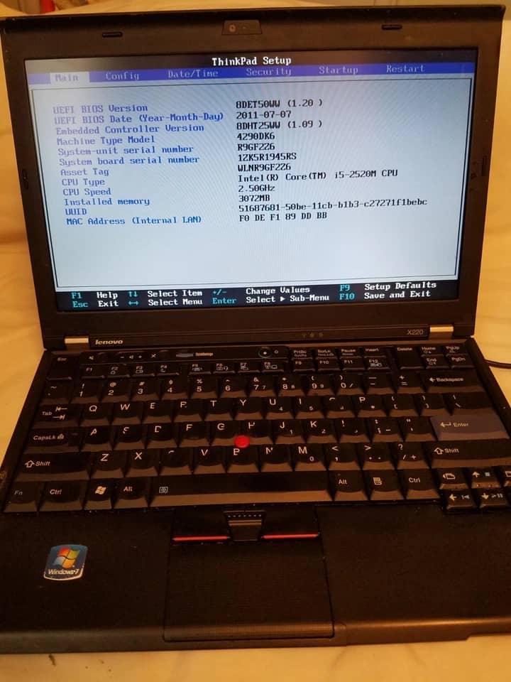 Lenovo ThinkPad X201 Computers 256GB 4GB Used - Good
