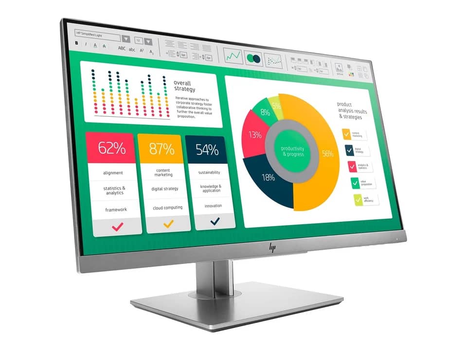 HP E223 Monitors Refurbished - Excellent