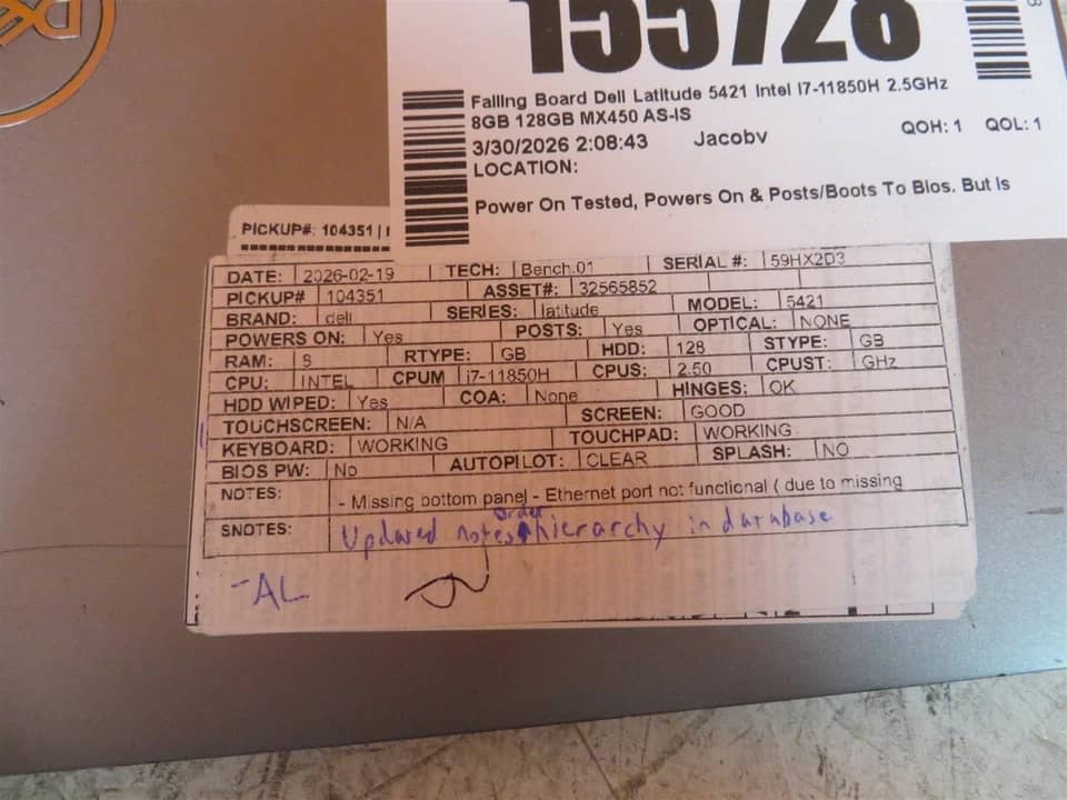 Dell Latitude 5421 Computers 1TB 32GB Refurbished - Acceptable