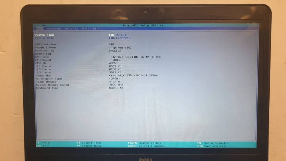 Dell Inspiron 5547 Computers 1TB 8GB For parts or not working