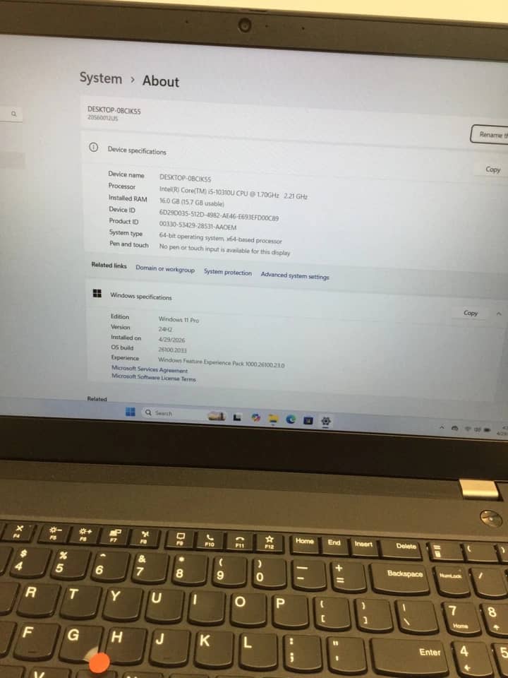 Lenovo ThinkPad T15 Computers 1TB 16GB New