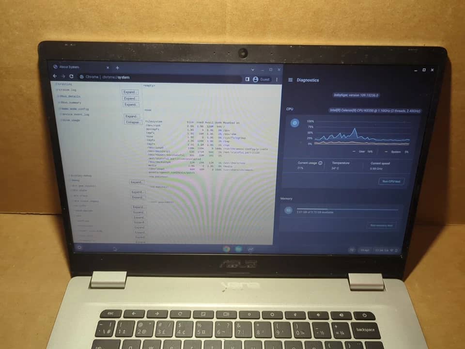 ASUS Chromebook C523 Computers 64GB 4GB New