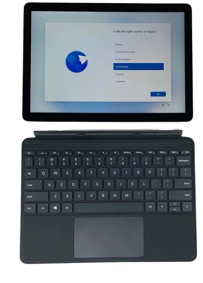 Microsoft Surface Go 1 Tablets Silver 64GB Open-Box Excellent