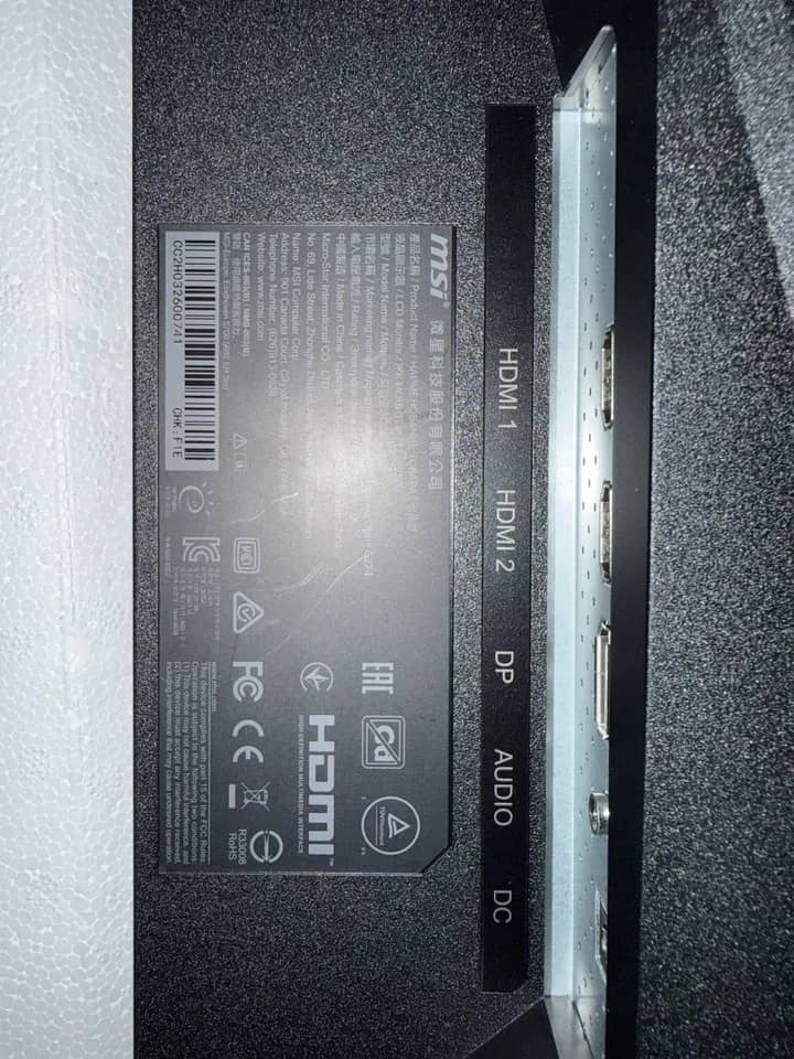 MSI Optix G274 Monitors Black New