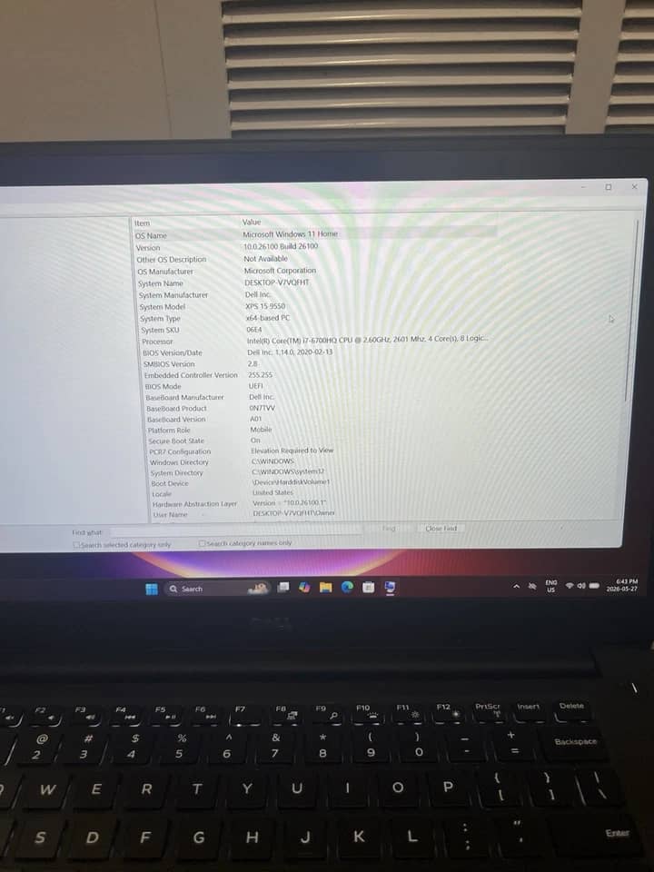 Dell XPS 15 9550 Computers 1000GB 16GB New