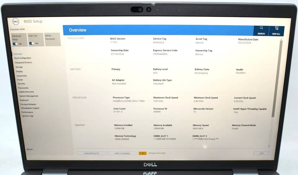 Dell Precision 3590 Computers 1TB 16GB Used - Good