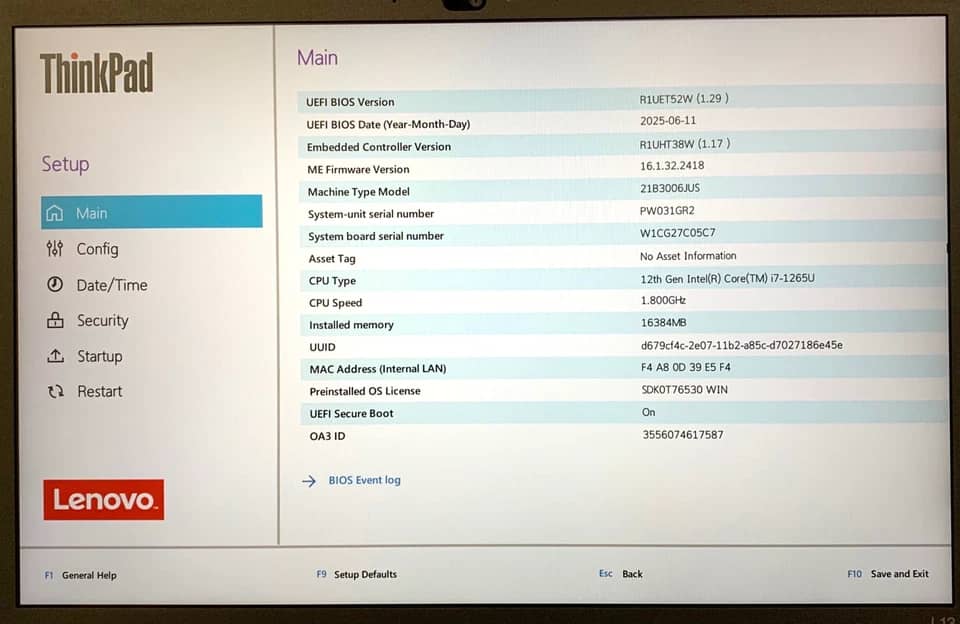 Lenovo ThinkPad L13 Gen 3 Computers 256GB 16GB New