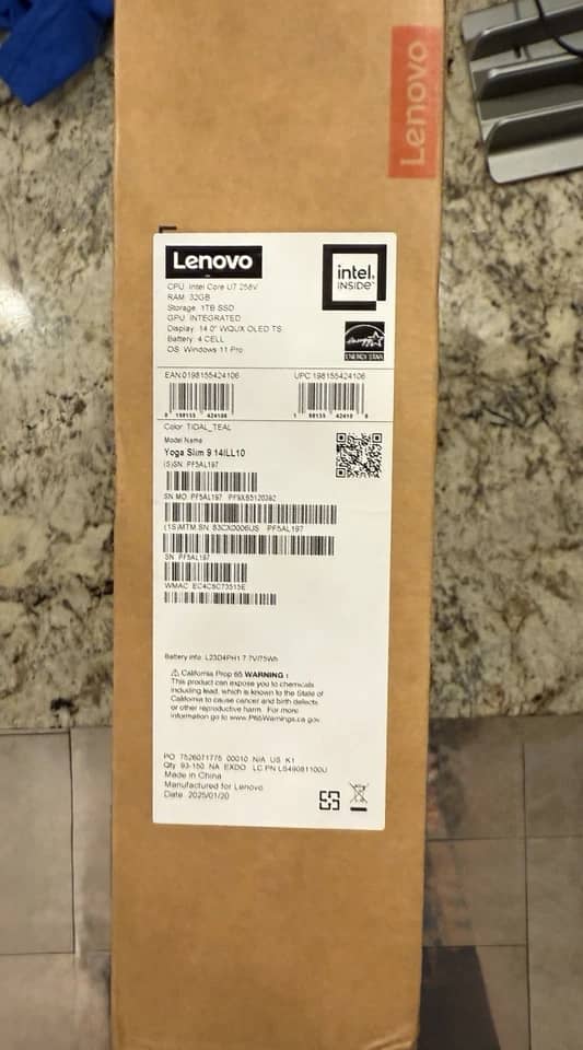 Lenovo Yoga Slim 9i Computers 1TB 32GB New