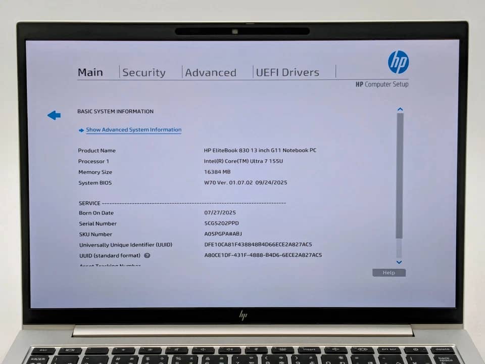 HP EliteBook 830 G11 Computers 256GB 16GB New