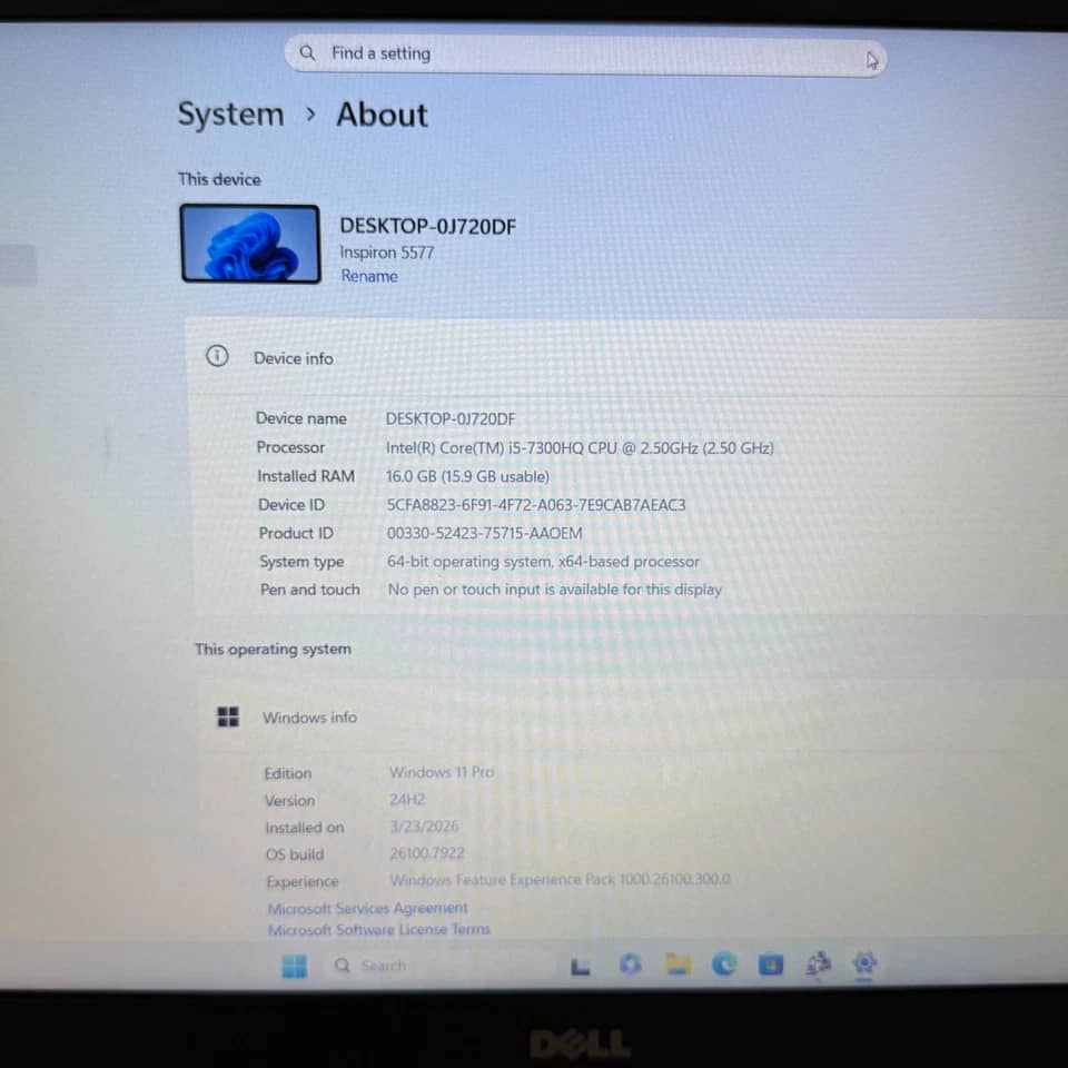 Dell Inspiron 5577 Computers 1000GB 8GB New