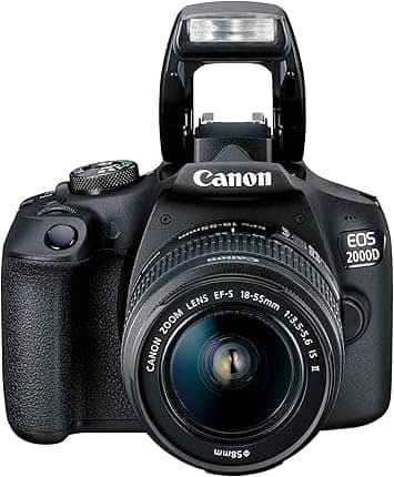 Canon EOS 2000D Digital Cameras Bundle Black New