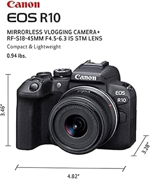 Canon EOS R10 Digital Cameras Black New