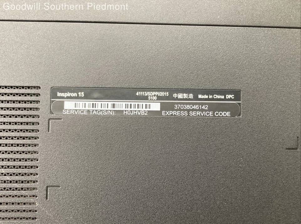Dell Inspiron 3558 Computers 180GB 4GB Used - Good