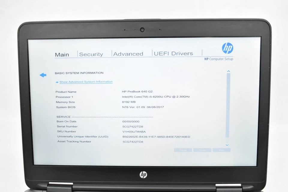 HP 640 G2 Computers 256GB 16GB Refurbished - Excellent