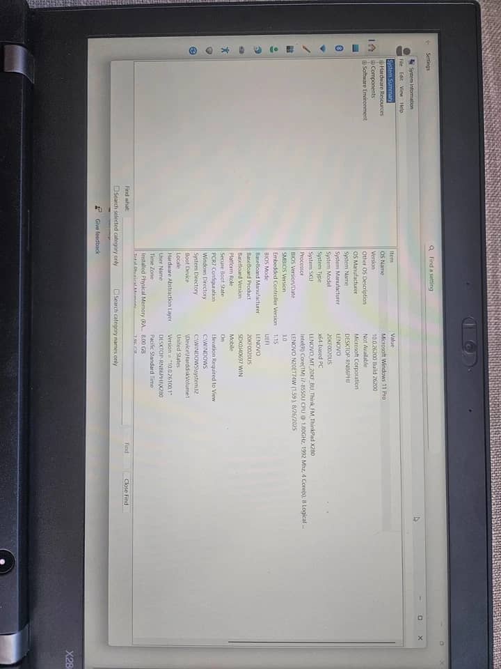 Lenovo ThinkPad X280 Computers 256GB 16GB Refurbished - Acceptable