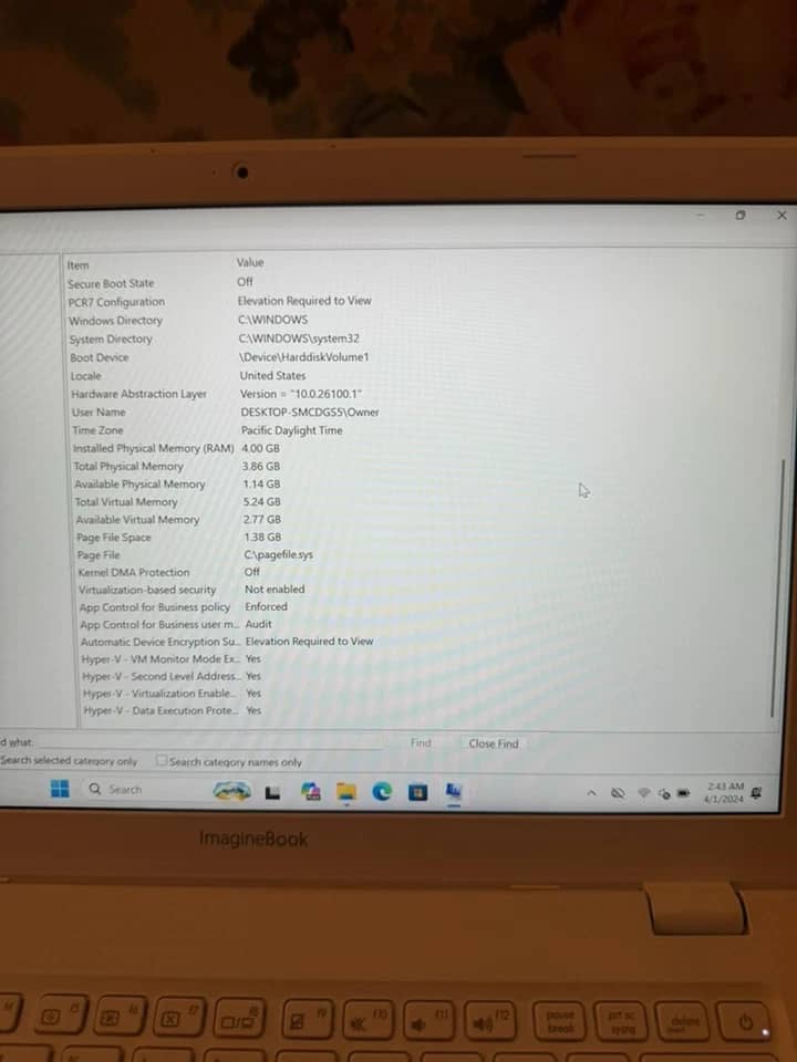 ASUS Vivobook MJ401TA Computers 120GB 4GB Used - Good