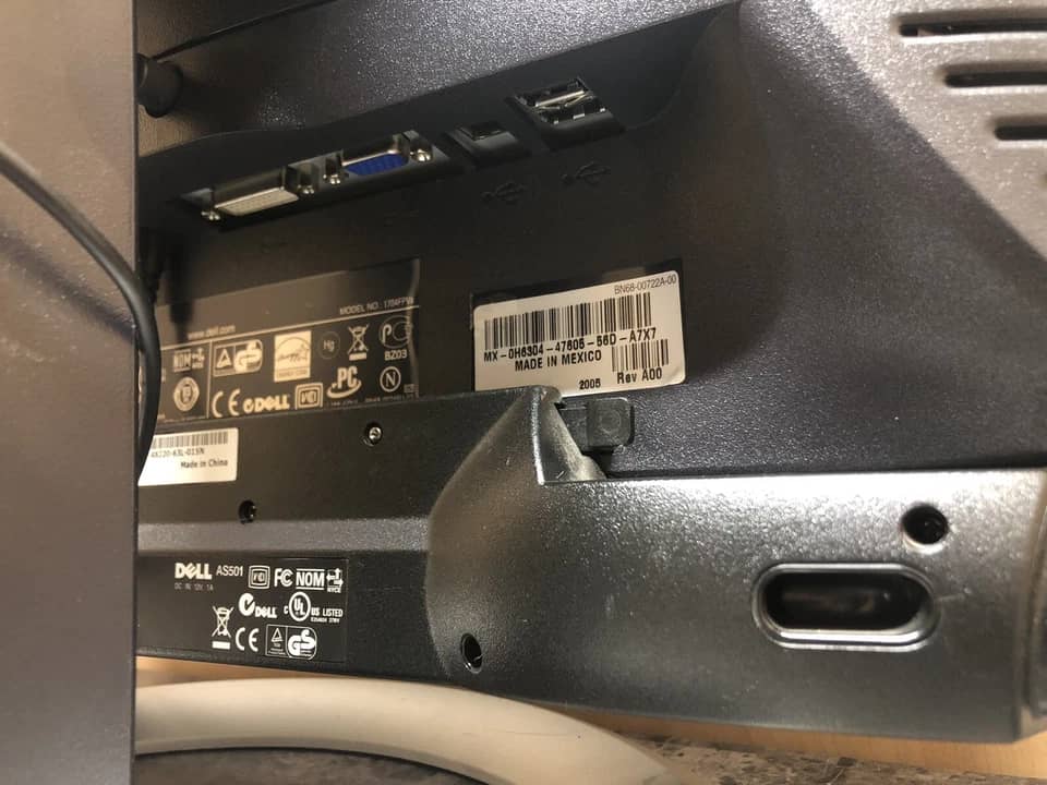 Dell 1704FPVS Monitors Black Used - Good