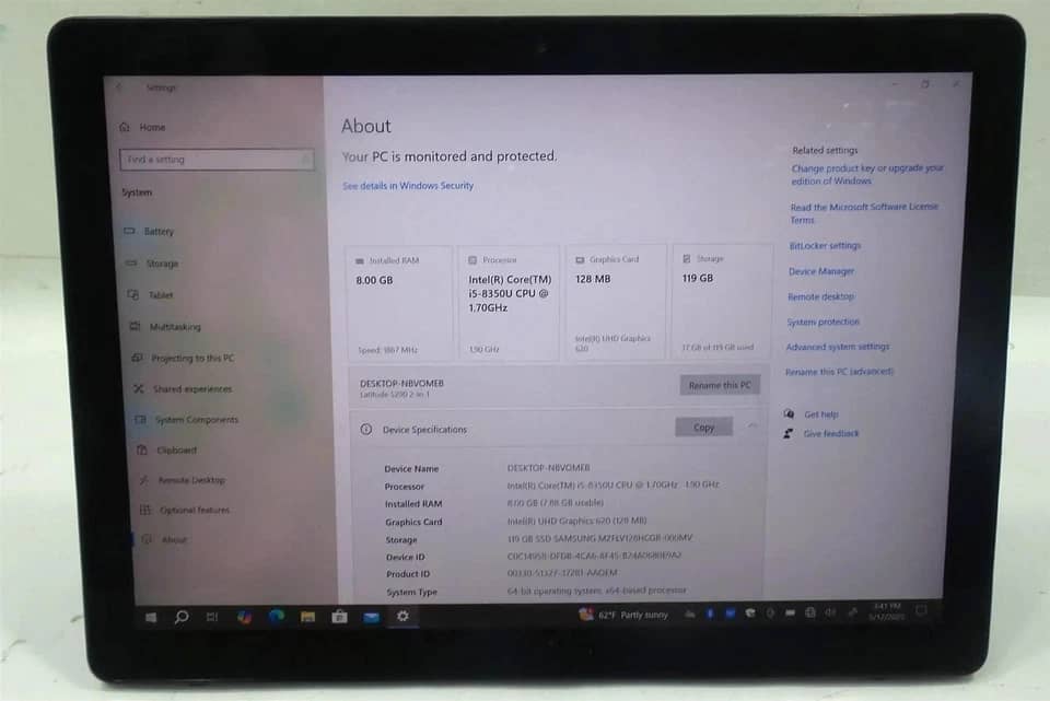 Dell Latitude 5290 Computers 128GB Used - Good