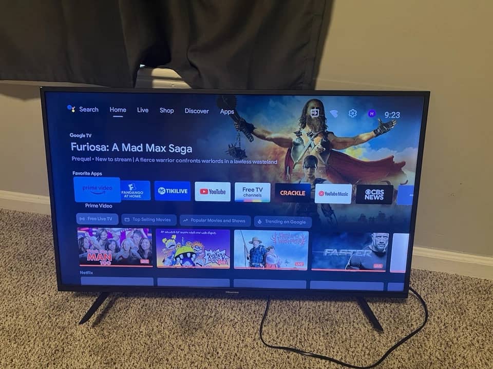 Hisense H4G TVs Black New