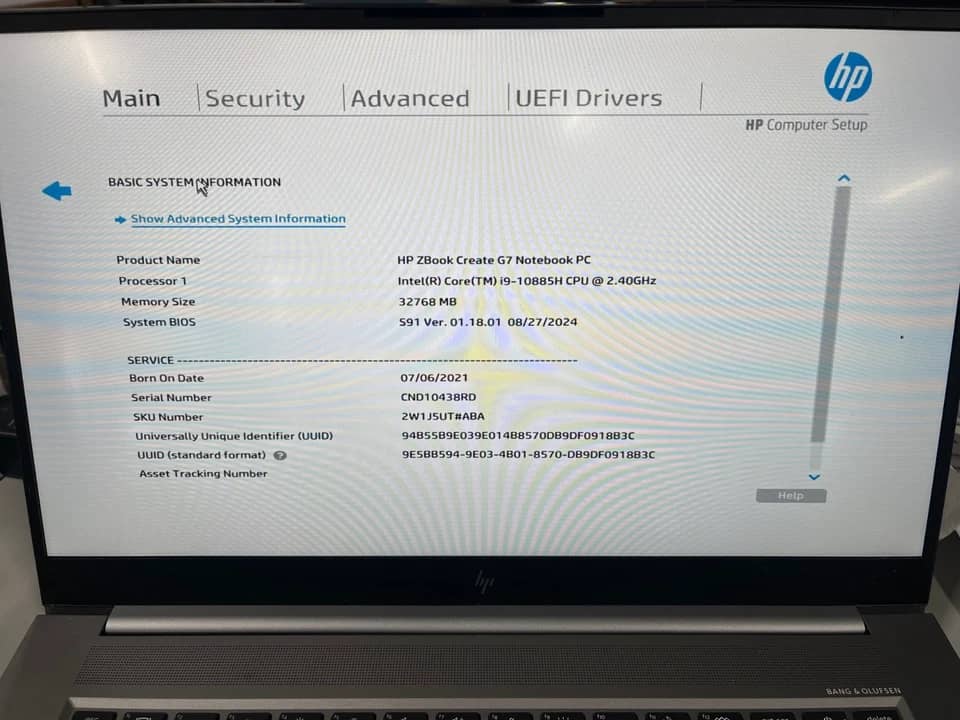 HP ZBook Create G7 Computers 256GB 32GB Refurbished - Excellent