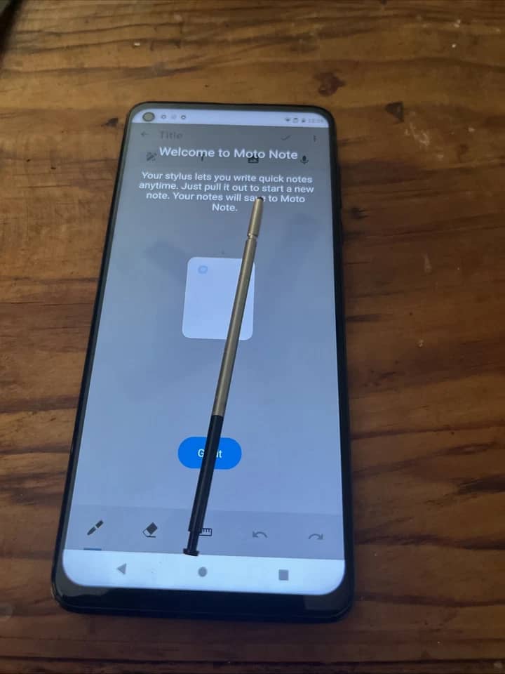 Motorola Moto G Stylus Cell Phones Blue 64G New Straight Talk