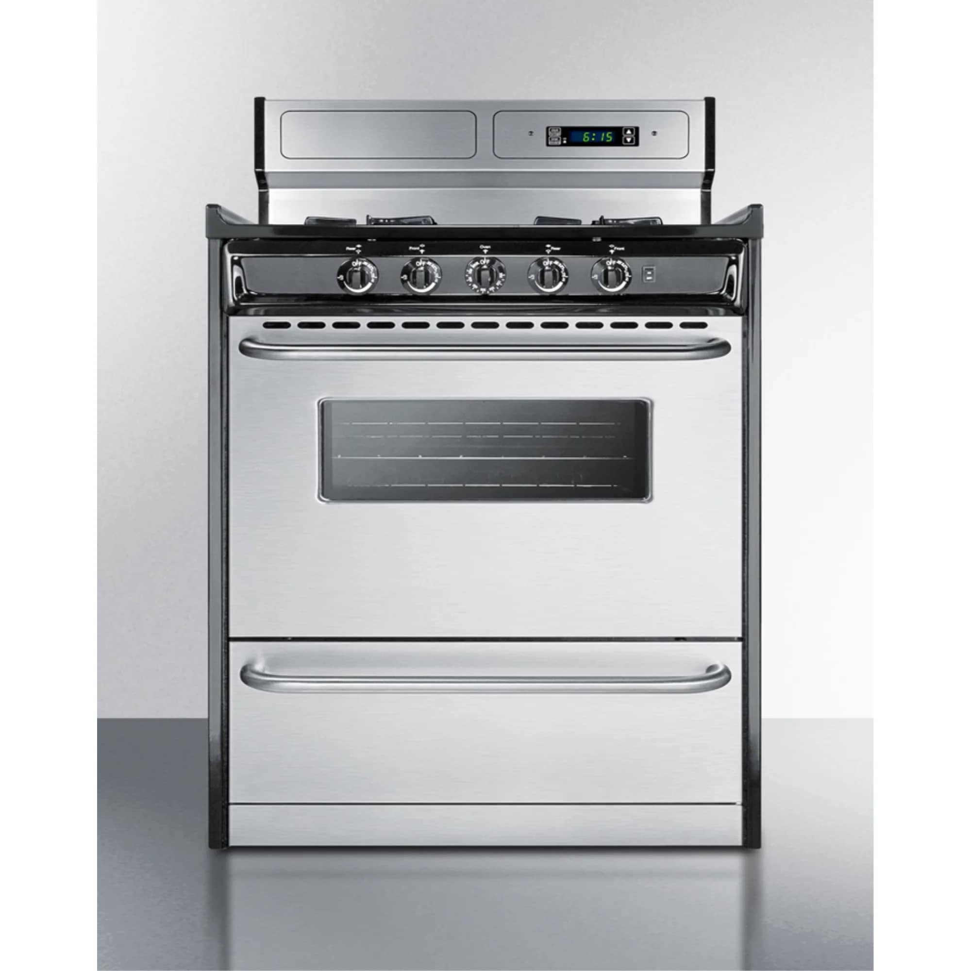 Summit Appliance TNM2307BKW Gas Ranges New