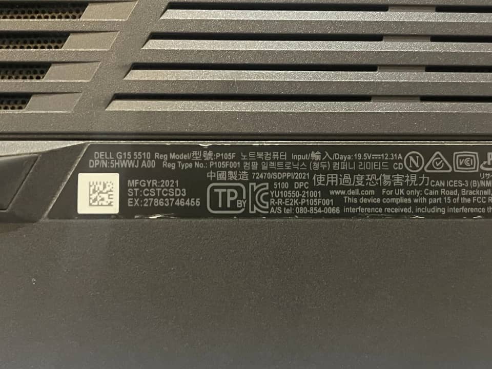 Dell G15 5510 Computers 512GB 16GB New