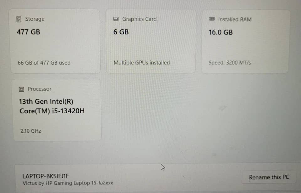 HP 15-fa2 Computers 32GB 16GB New