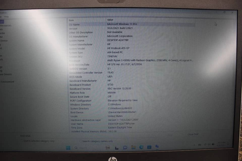 HP ProBook 455 G7 Computers 128GB Refurbished - Good