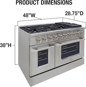 Brama BR-48SSGG Gas Ranges New