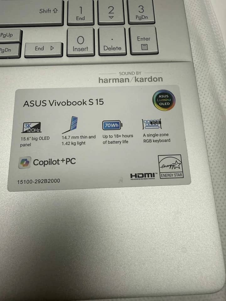 ASUS Vivobook S S5507QAD Computers 1000GB 16GB New