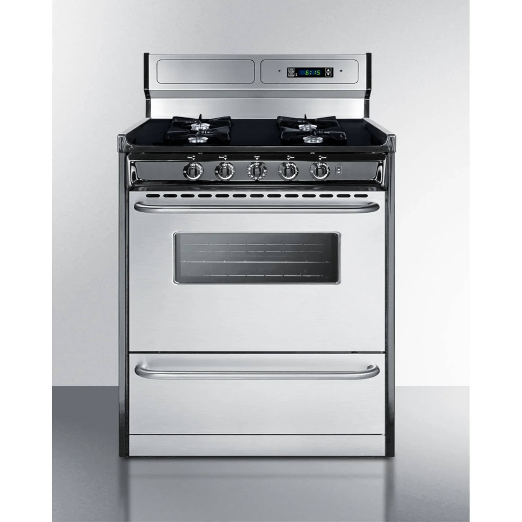 Summit Appliance TNM2307BKW Gas Ranges New