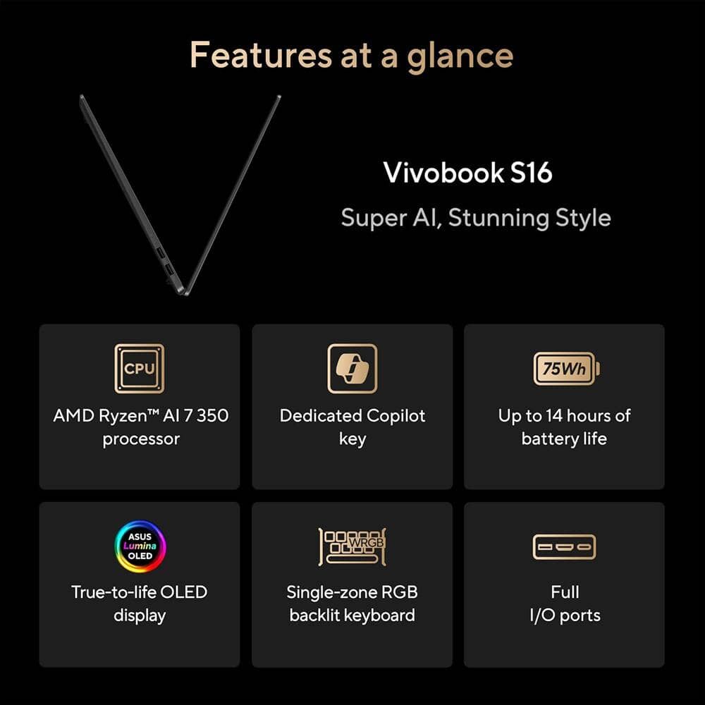 ASUS Vivobook M5606KA Computers 1TB 16GB New