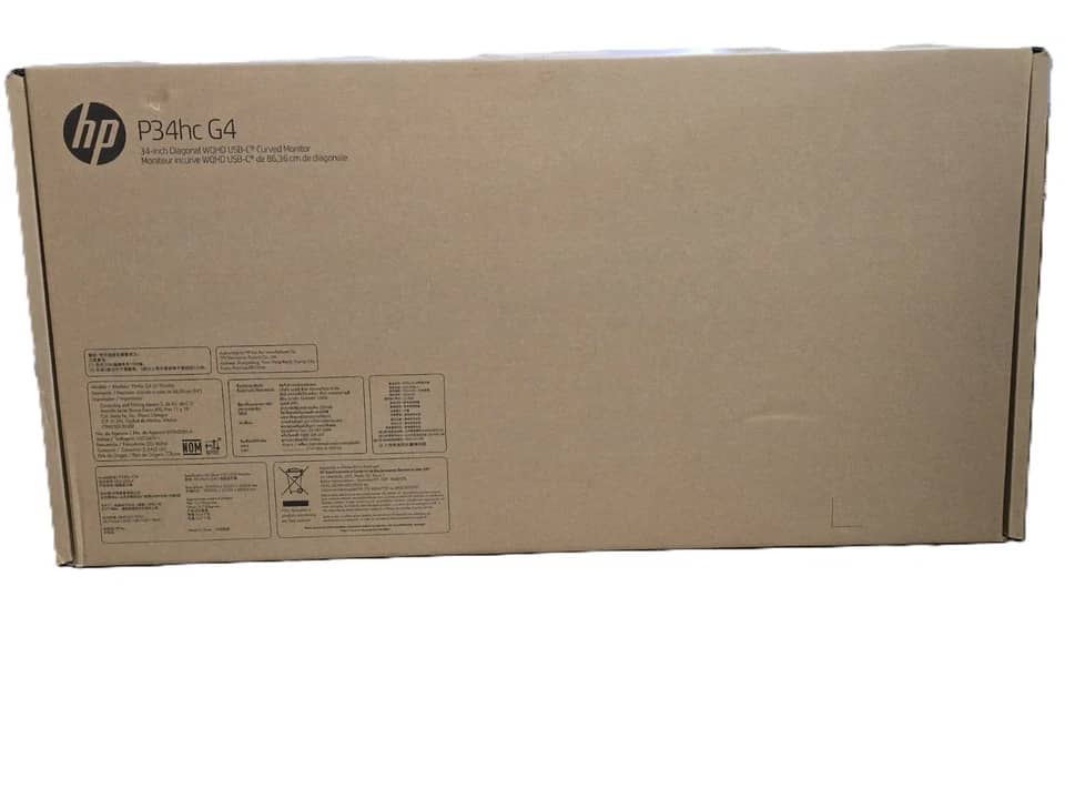HP P34hc G4 Monitors Black New