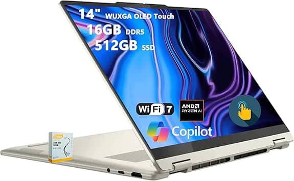 Lenovo Yoga 7 14 AMD Ryzen AI 5 340 Computers 512GB 16GB New