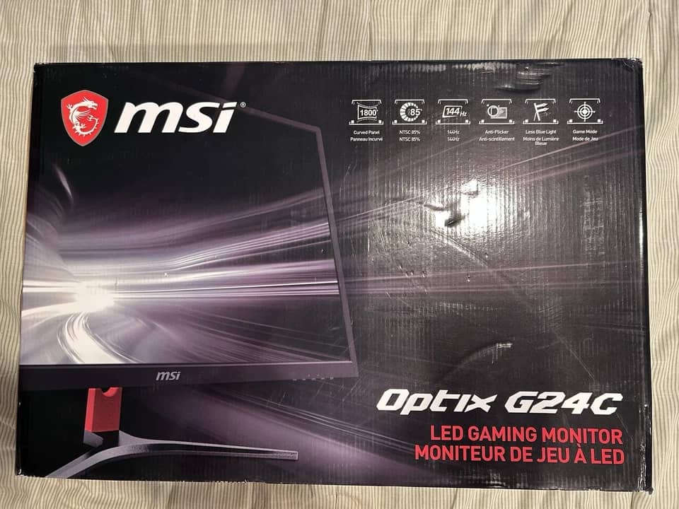 MSI Optix G24C Monitors Black Used - Good