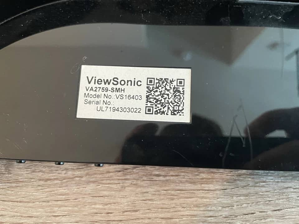 ViewSonic VA2759-SMH Monitors Black New
