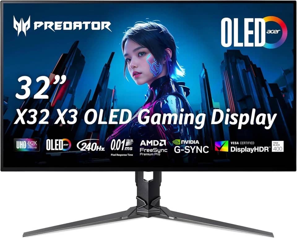 Acer X32 Monitors New Black